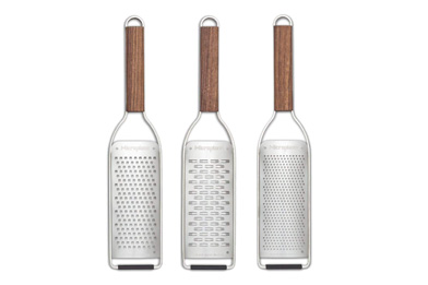 Microplane Master Series Stainless Steel 3-Piece Silver Grater Set